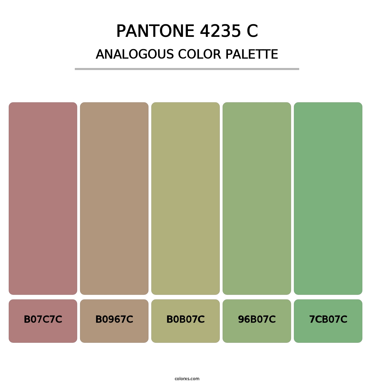 PANTONE 4235 C - Analogous Color Palette