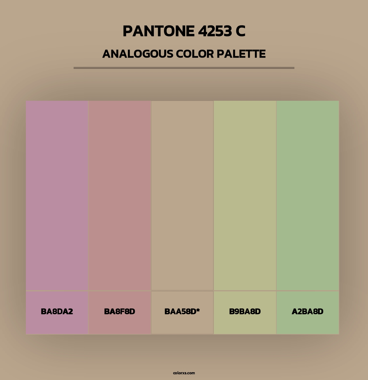 PANTONE 4253 C - Analogous Color Palette