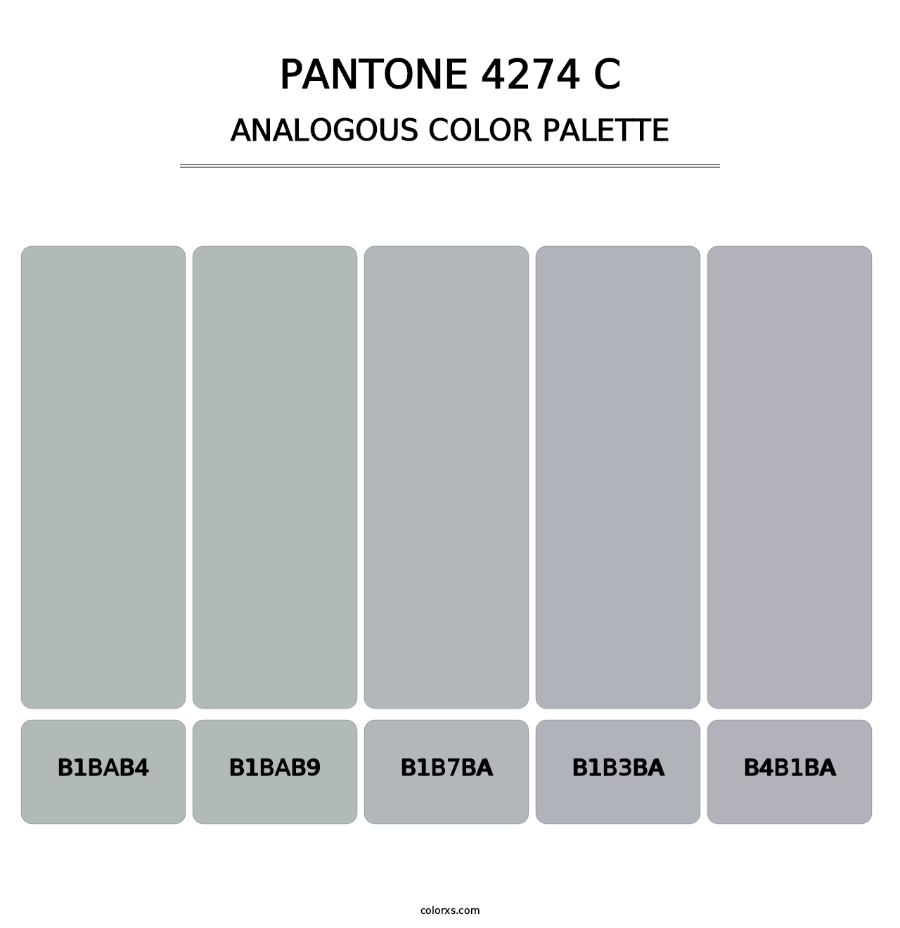 PANTONE 4274 C - Analogous Color Palette