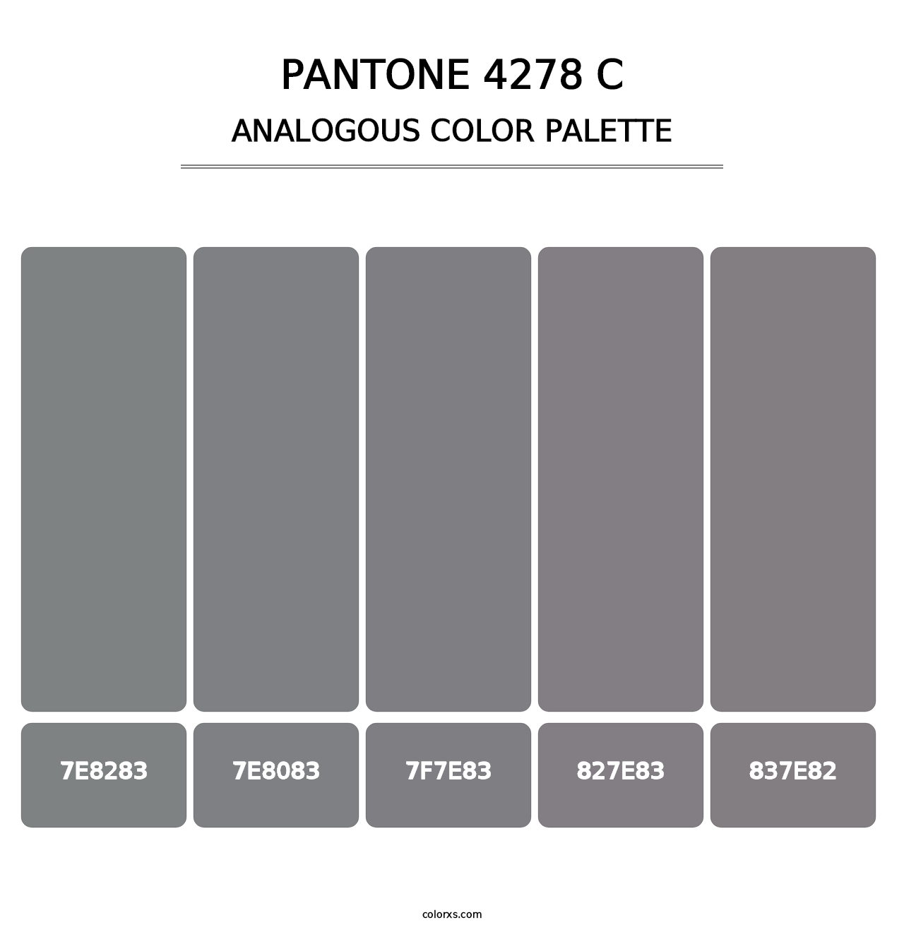 PANTONE 4278 C - Analogous Color Palette