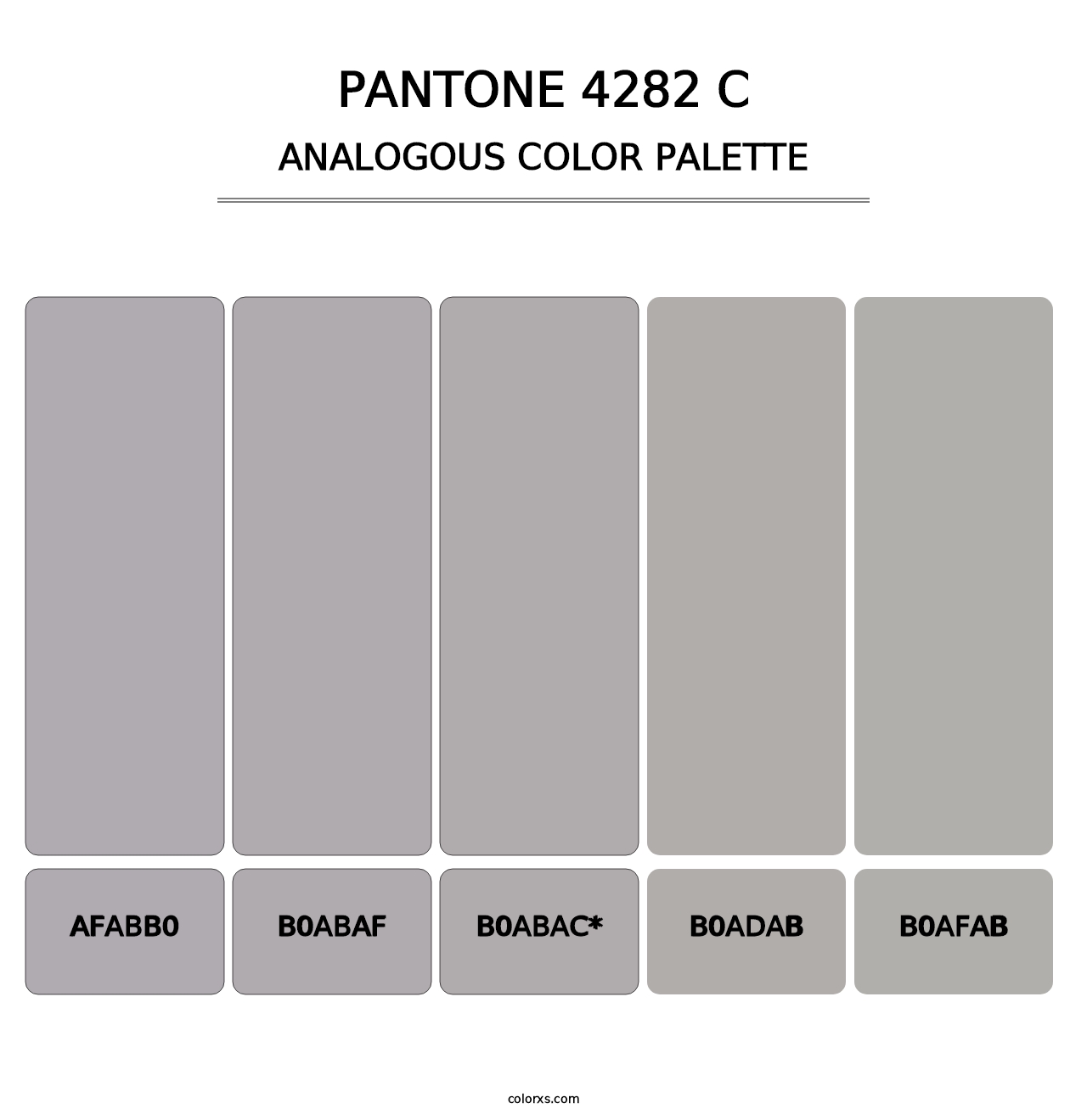 PANTONE 4282 C - Analogous Color Palette