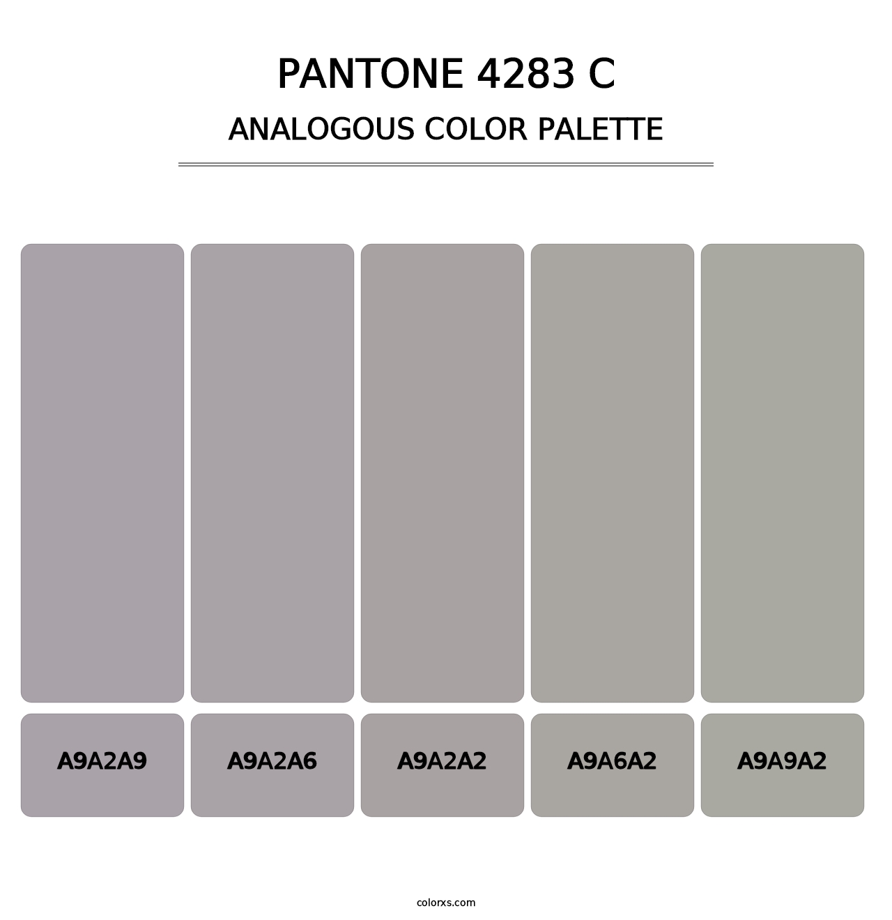 PANTONE 4283 C - Analogous Color Palette