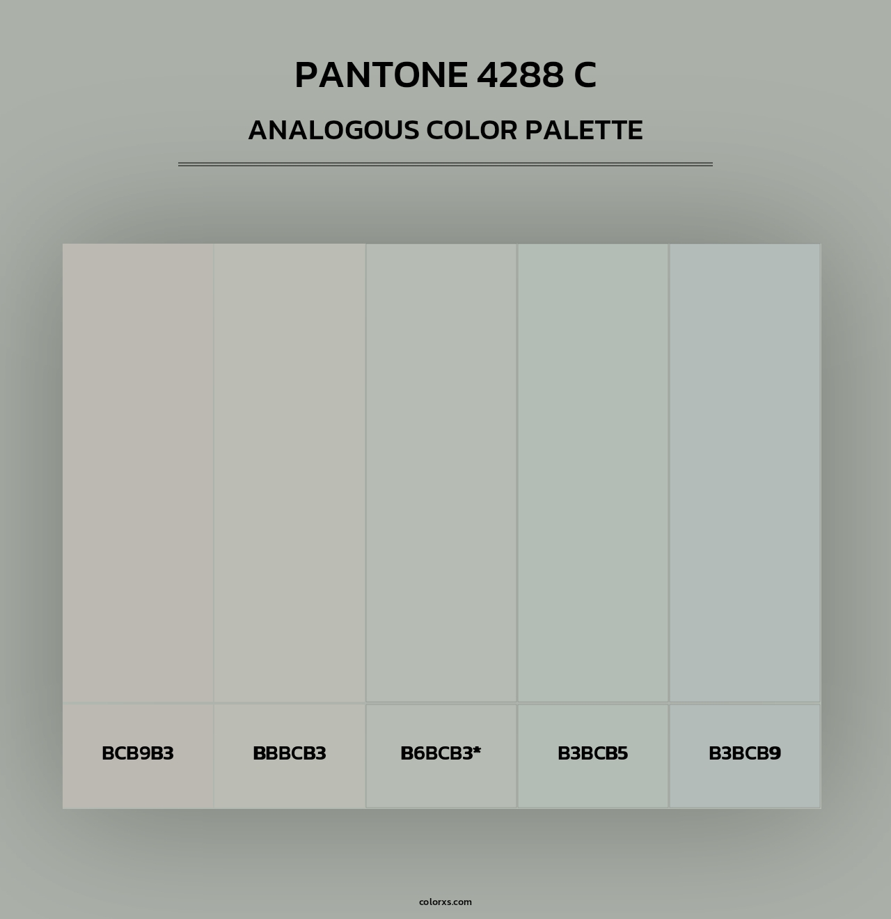 PANTONE 4288 C - Analogous Color Palette