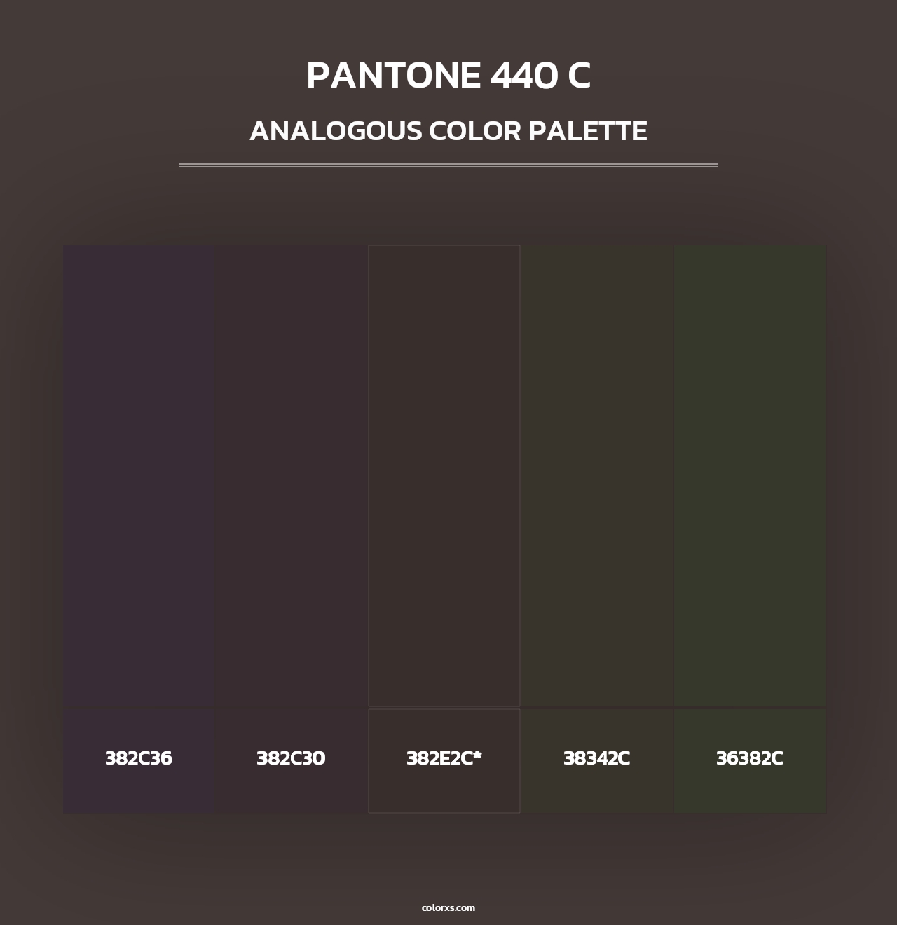 PANTONE 440 C - Analogous Color Palette