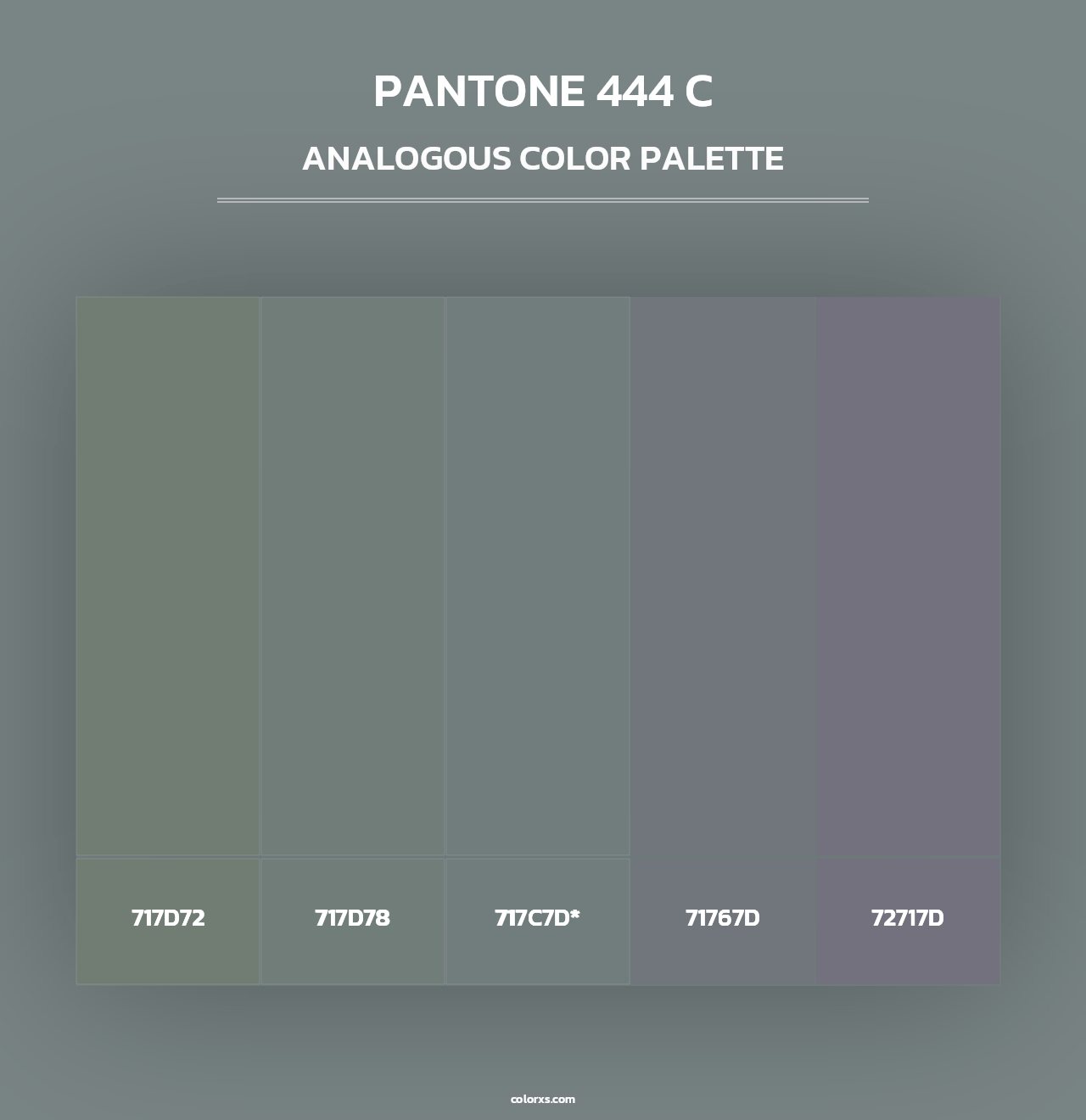 PANTONE 444 C - Analogous Color Palette