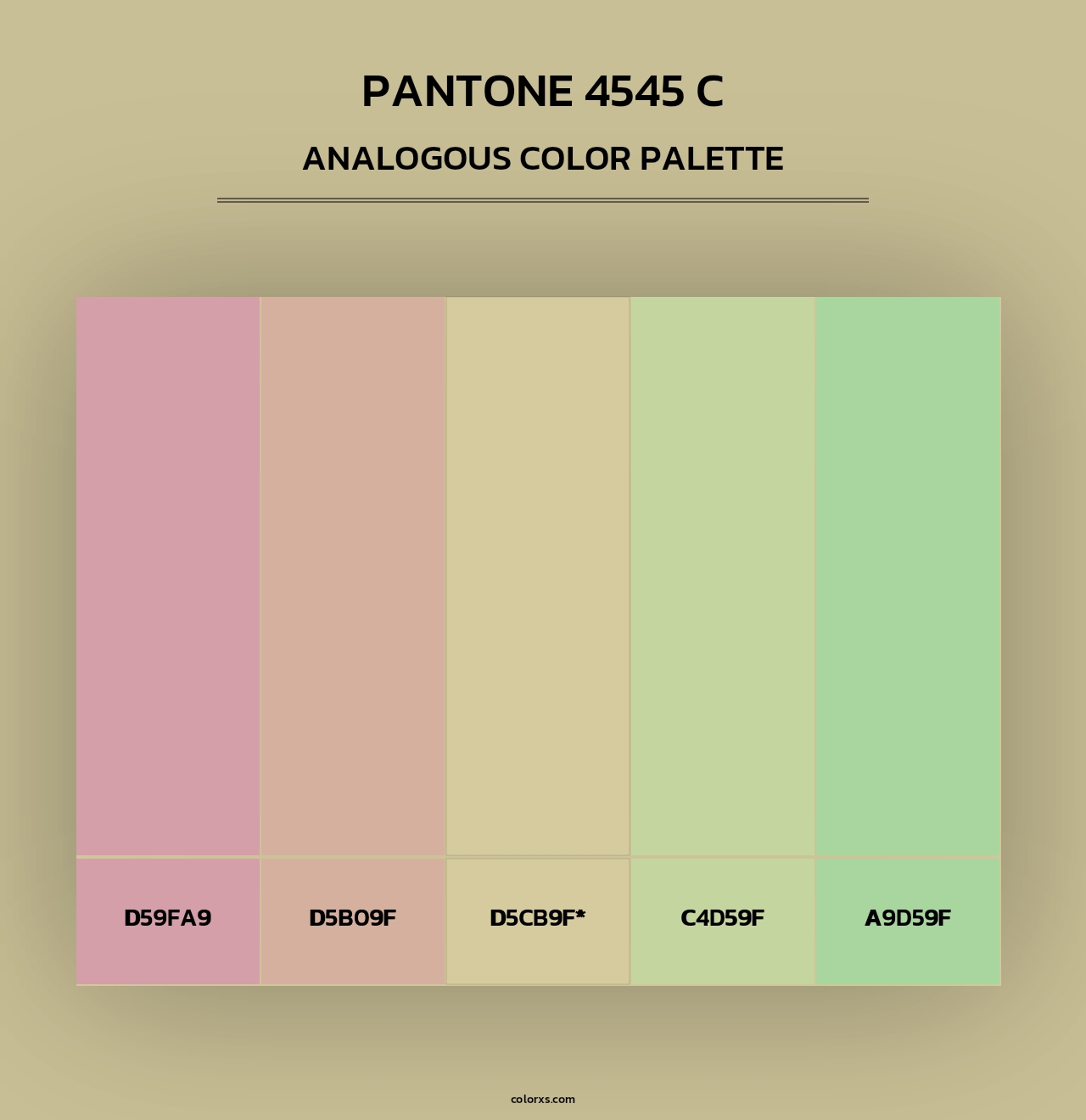 PANTONE 4545 C - Analogous Color Palette