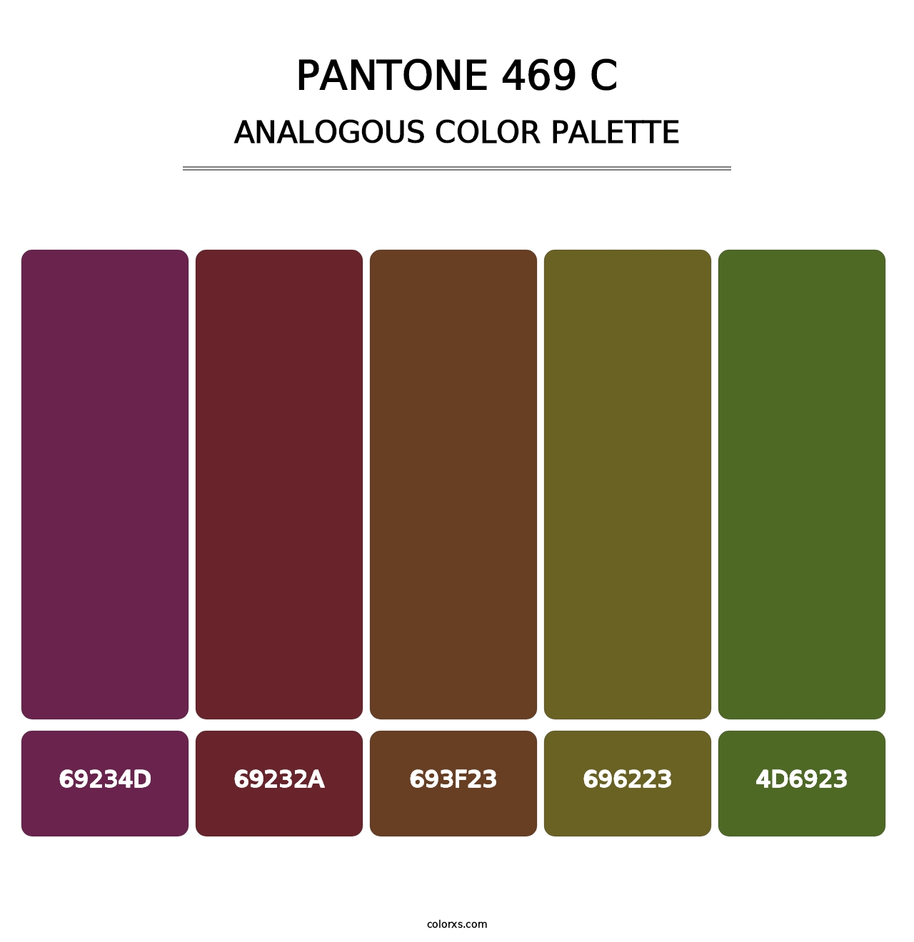 PANTONE 469 C - Analogous Color Palette