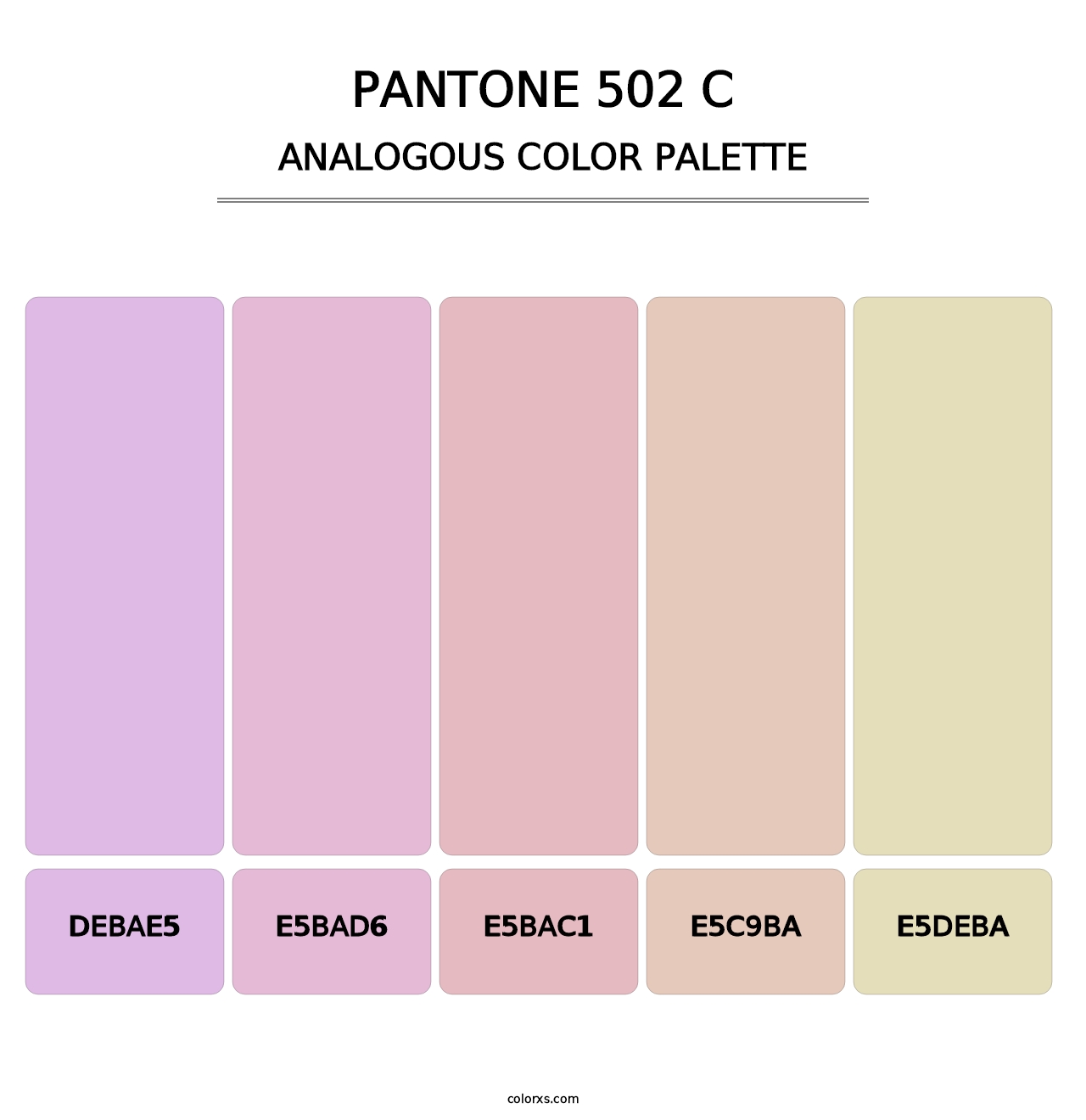 PANTONE 502 C - Analogous Color Palette
