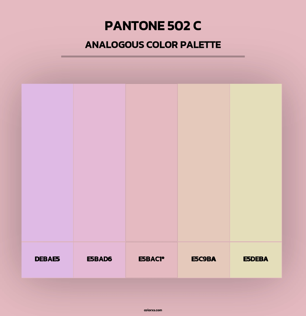 PANTONE 502 C - Analogous Color Palette