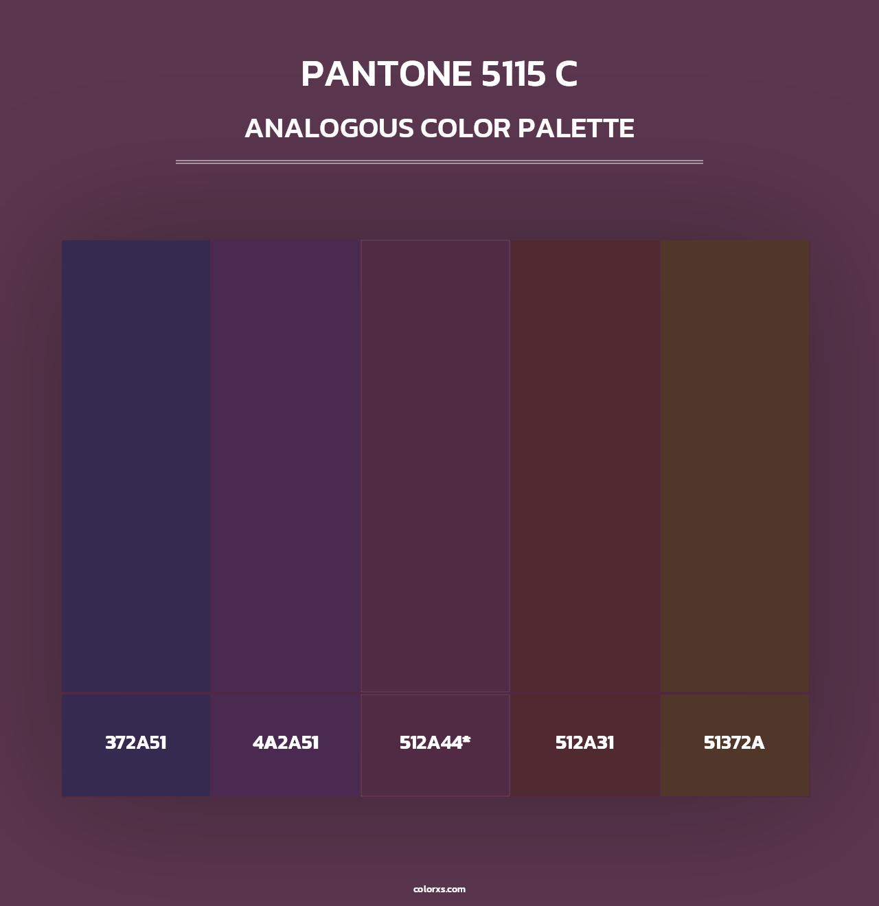 PANTONE 5115 C - Analogous Color Palette