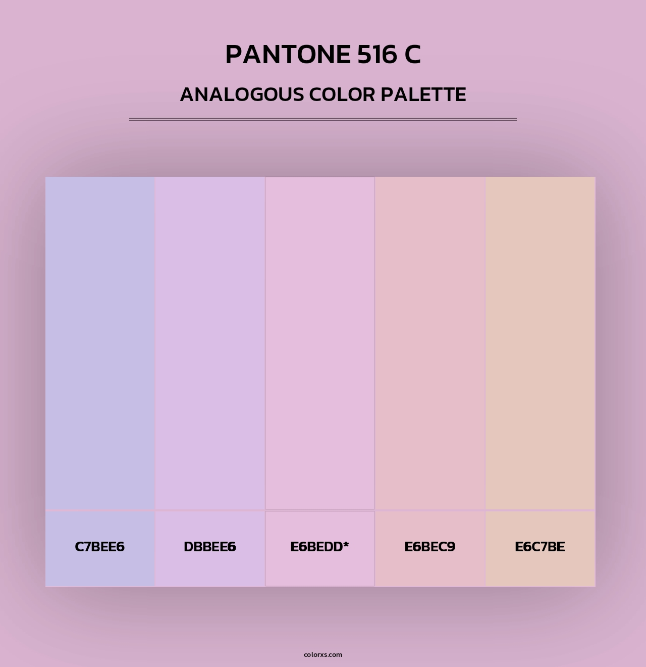 PANTONE 516 C - Analogous Color Palette