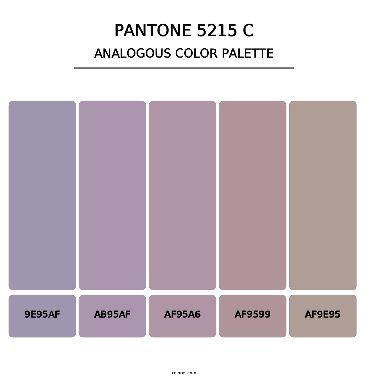 PANTONE 5215 C - Analogous Color Palette