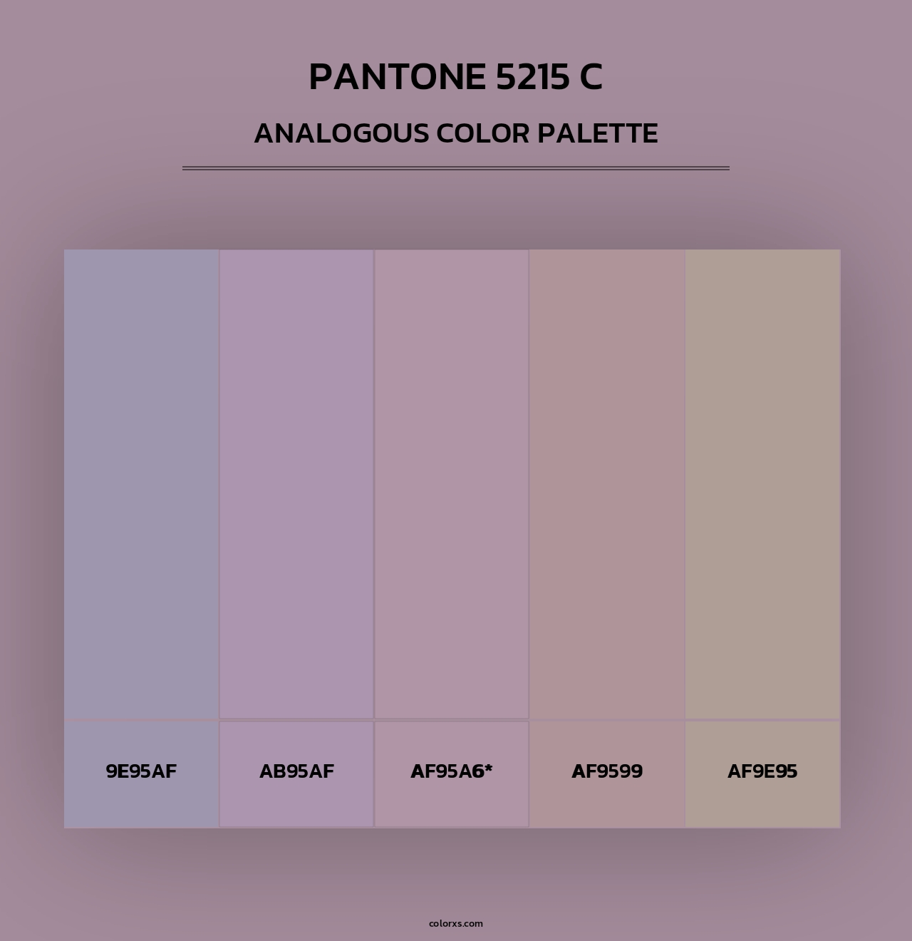PANTONE 5215 C - Analogous Color Palette
