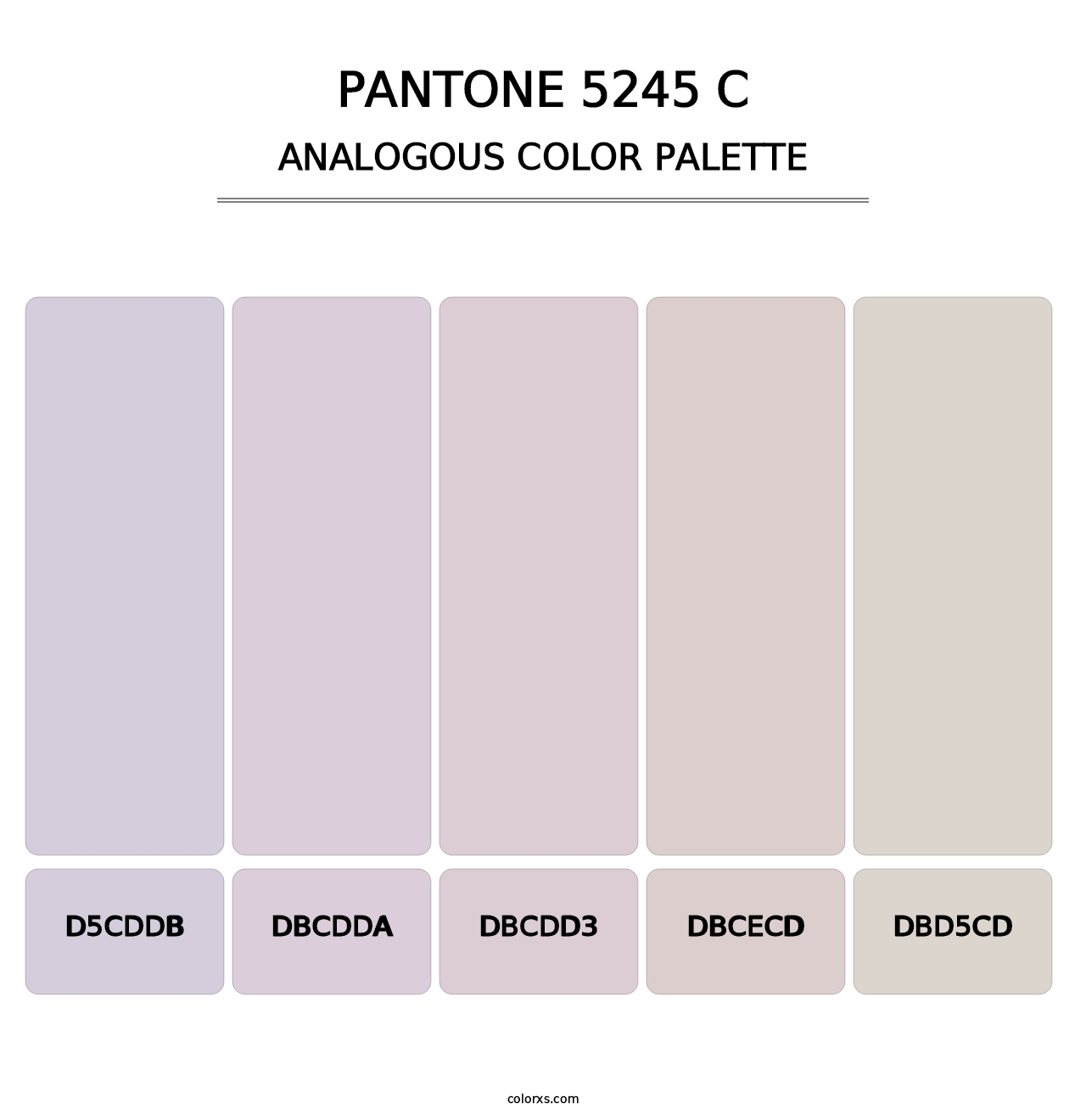 PANTONE 5245 C - Analogous Color Palette
