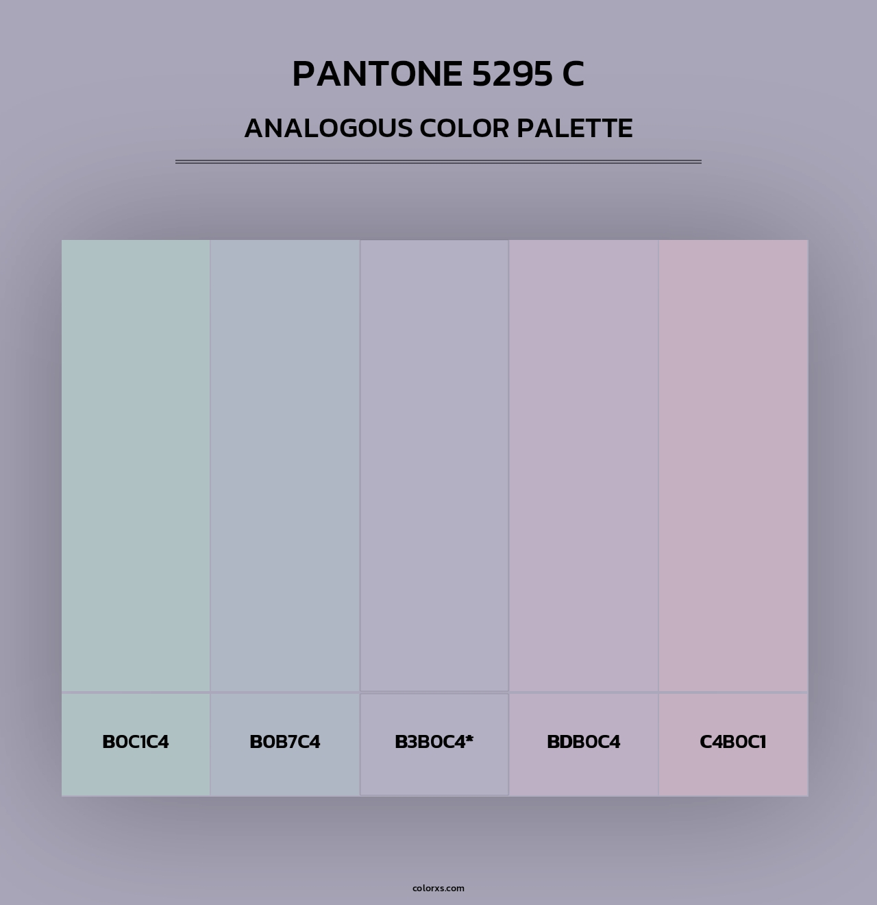 PANTONE 5295 C - Analogous Color Palette