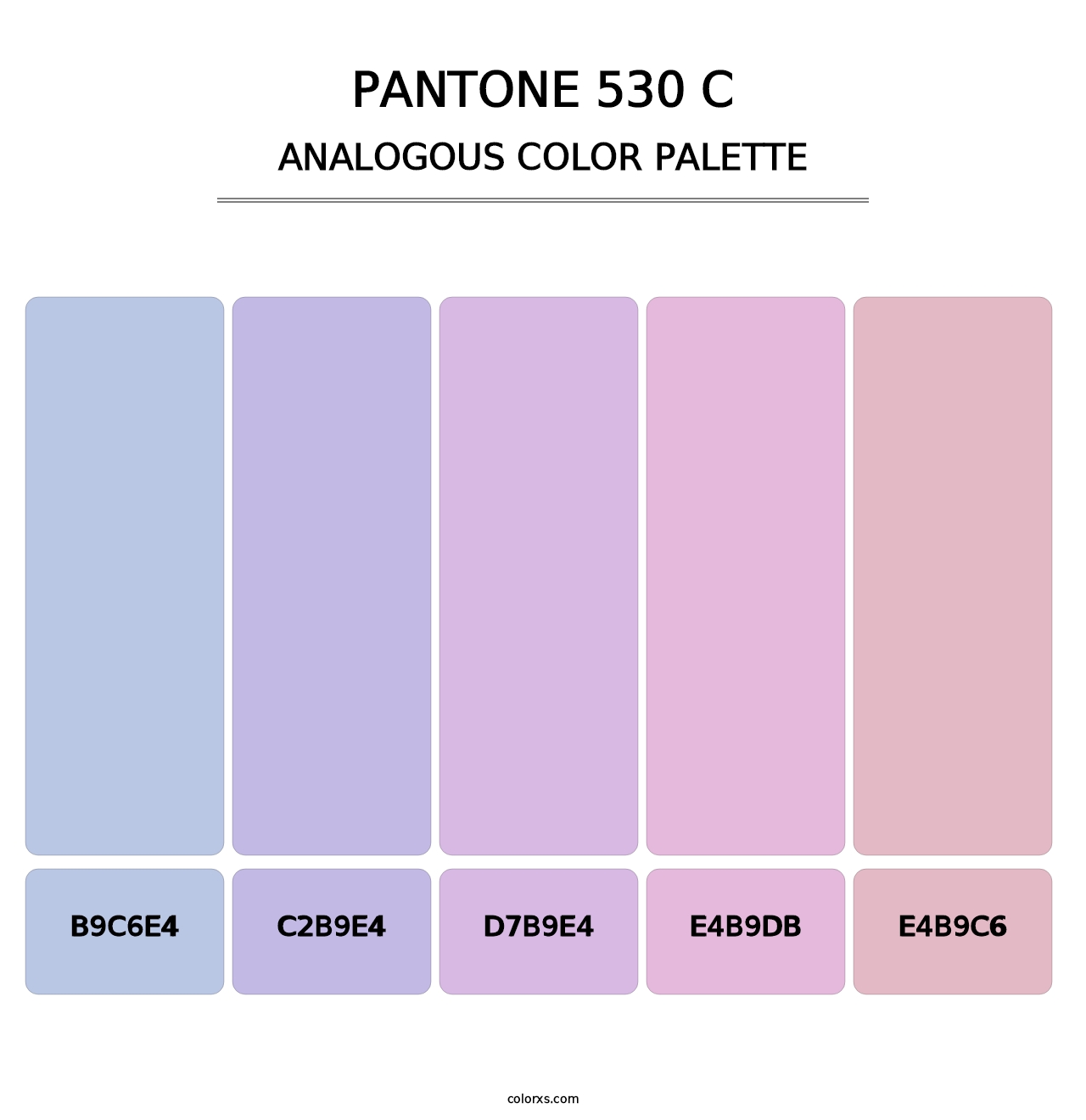 PANTONE 530 C - Analogous Color Palette