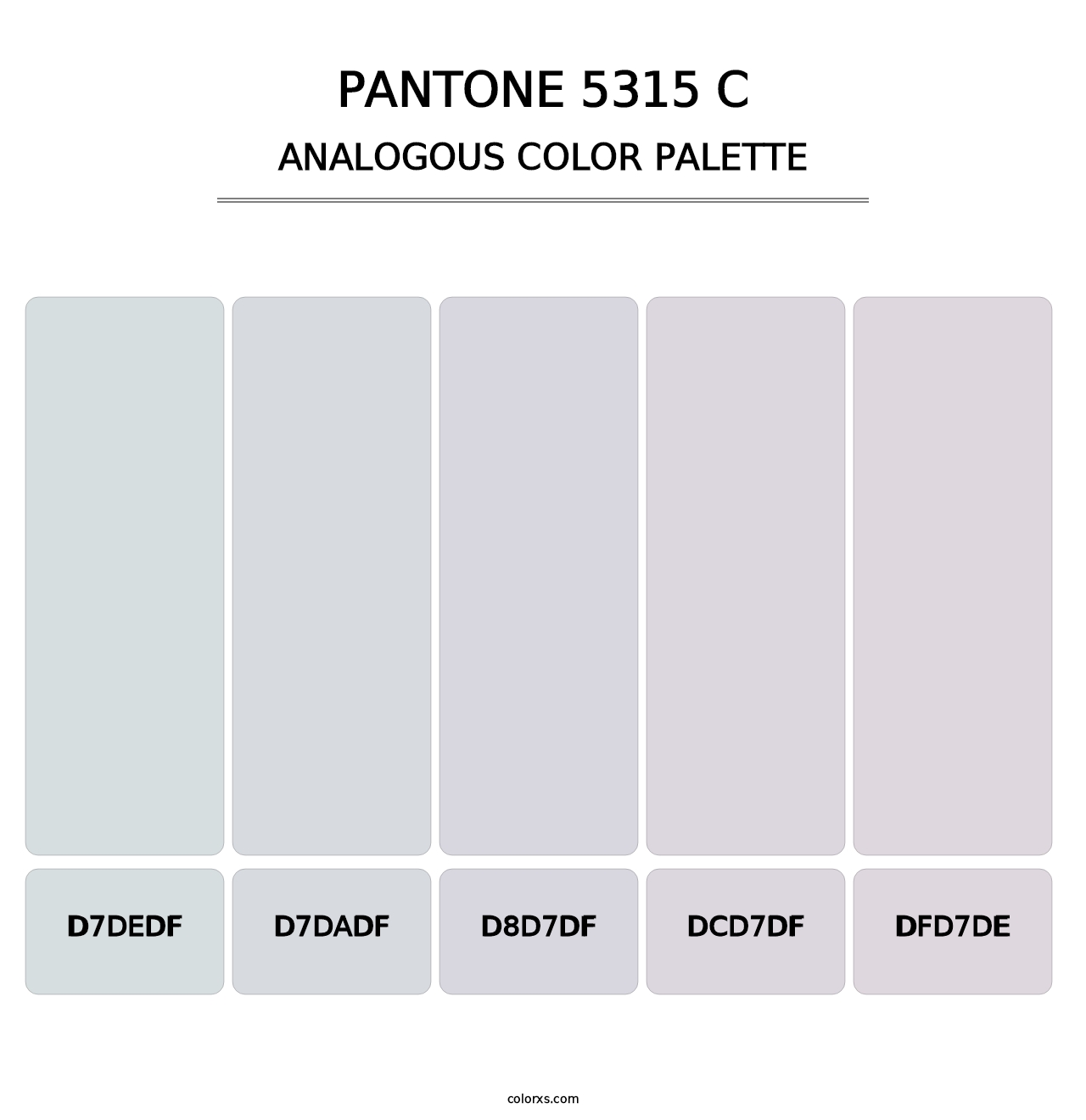 PANTONE 5315 C - Analogous Color Palette