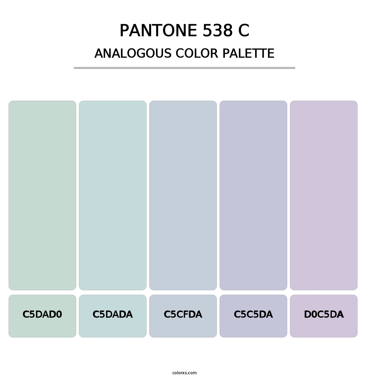 PANTONE 538 C - Analogous Color Palette