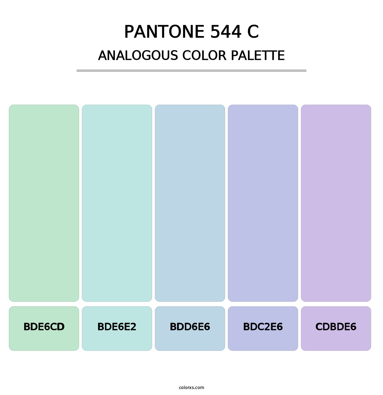 PANTONE 544 C - Analogous Color Palette
