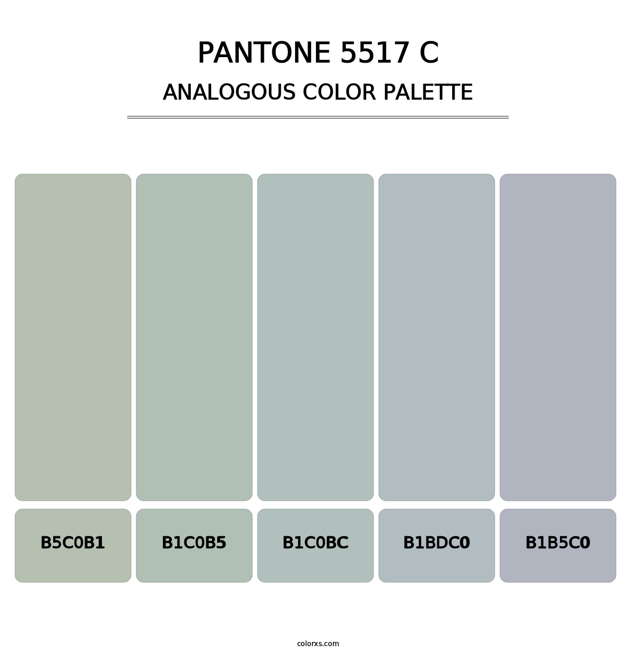 PANTONE 5517 C - Analogous Color Palette