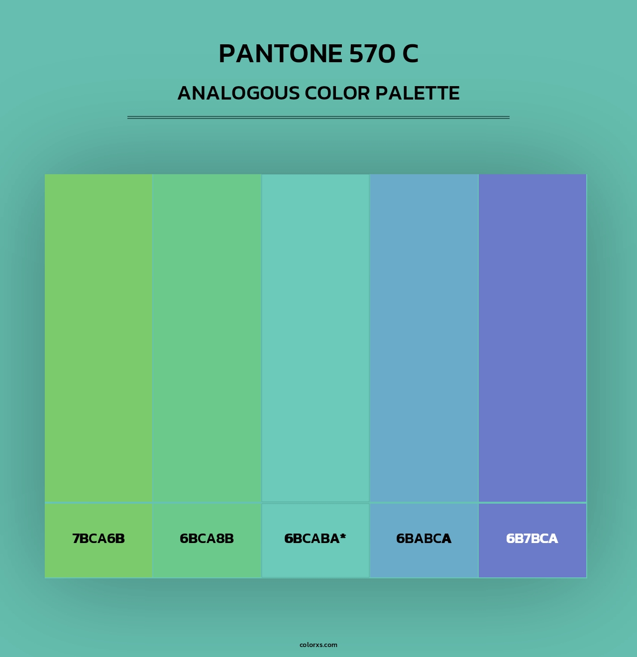 PANTONE 570 C - Analogous Color Palette