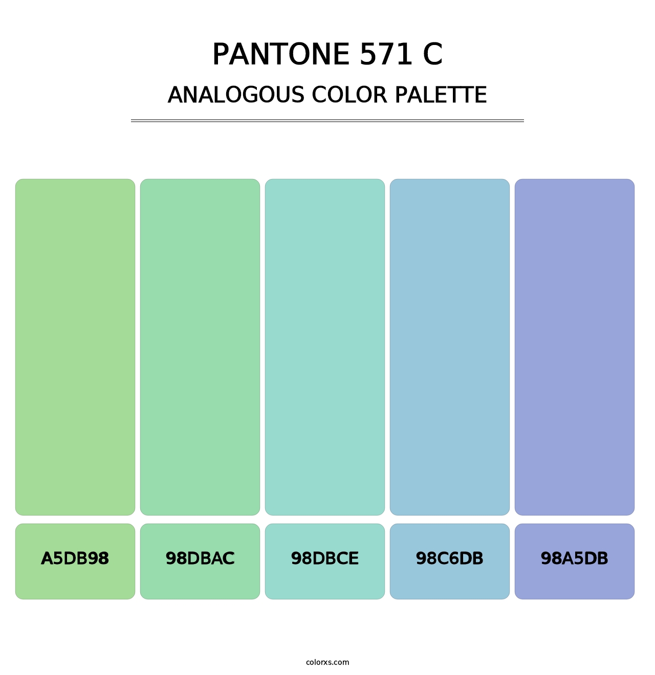 PANTONE 571 C - Analogous Color Palette