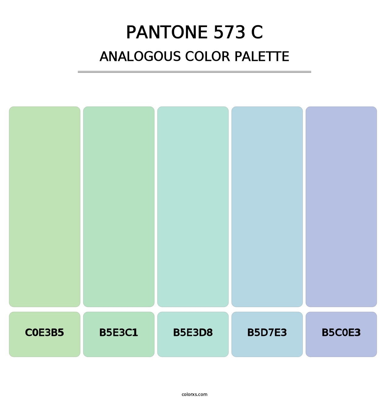 PANTONE 573 C - Analogous Color Palette