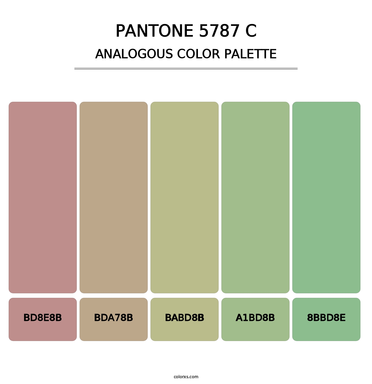 PANTONE 5787 C - Analogous Color Palette