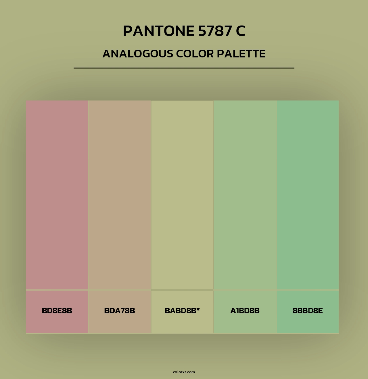 PANTONE 5787 C - Analogous Color Palette