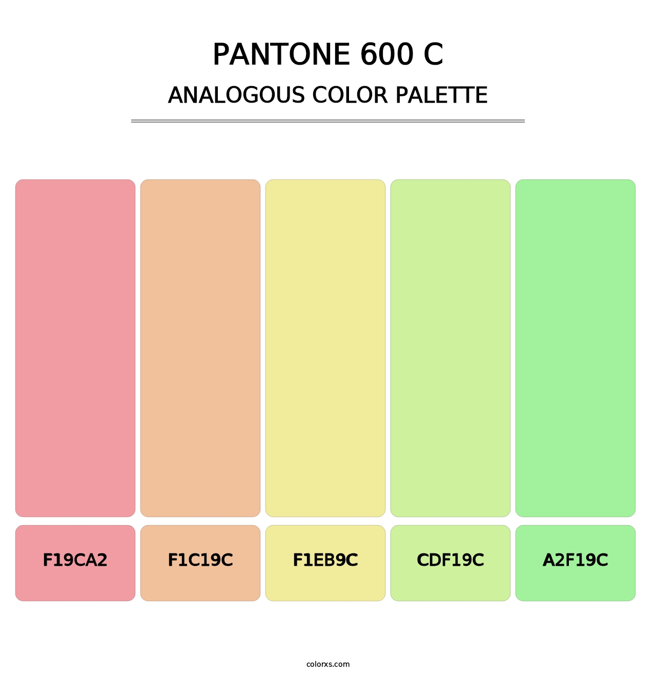 PANTONE 600 C - Analogous Color Palette