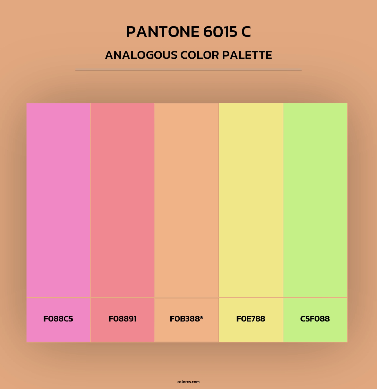 PANTONE 6015 C - Analogous Color Palette