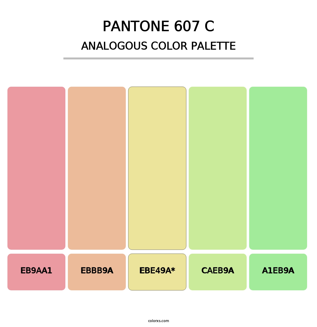 PANTONE 607 C - Analogous Color Palette