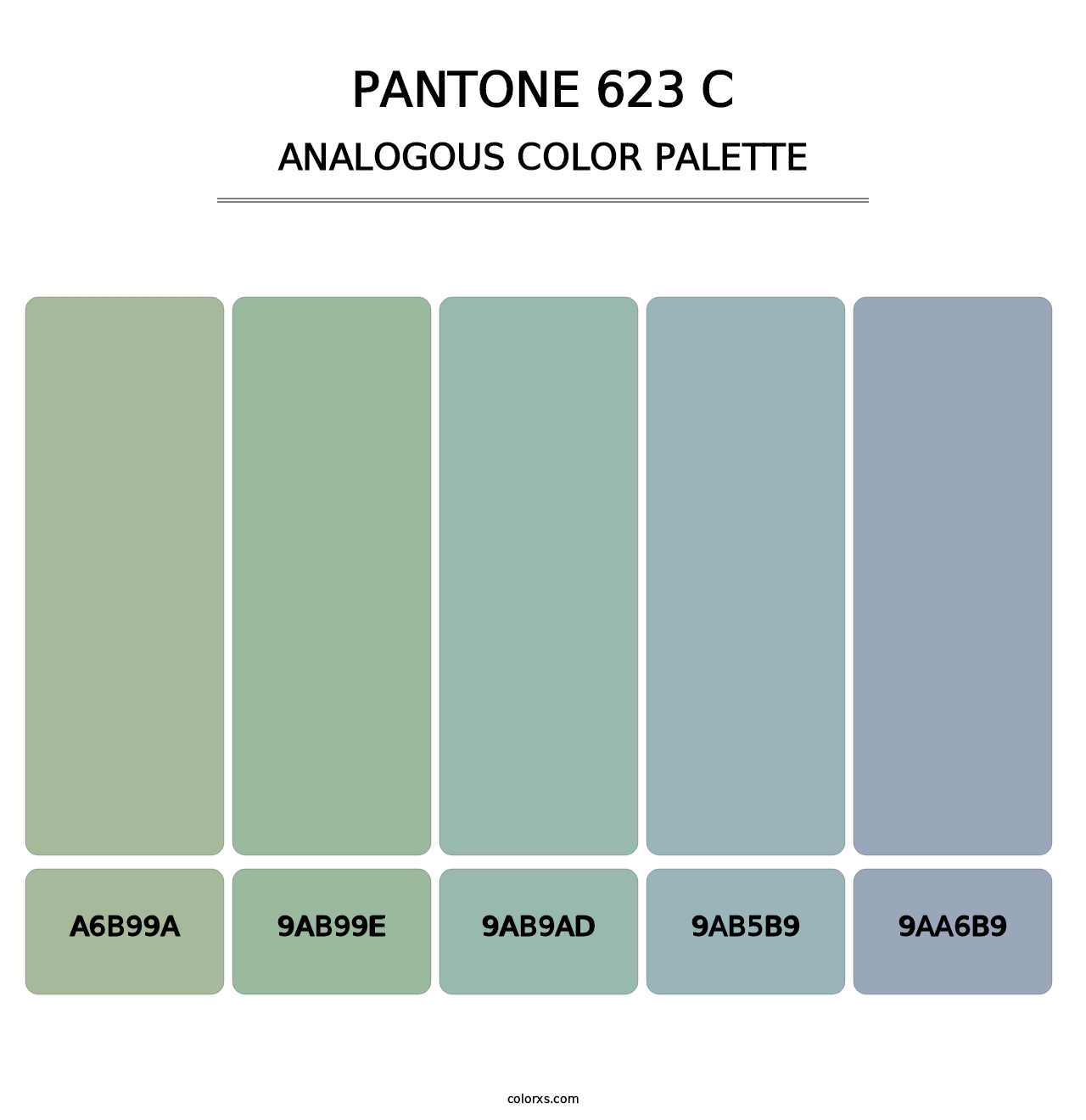 PANTONE 623 C - Analogous Color Palette