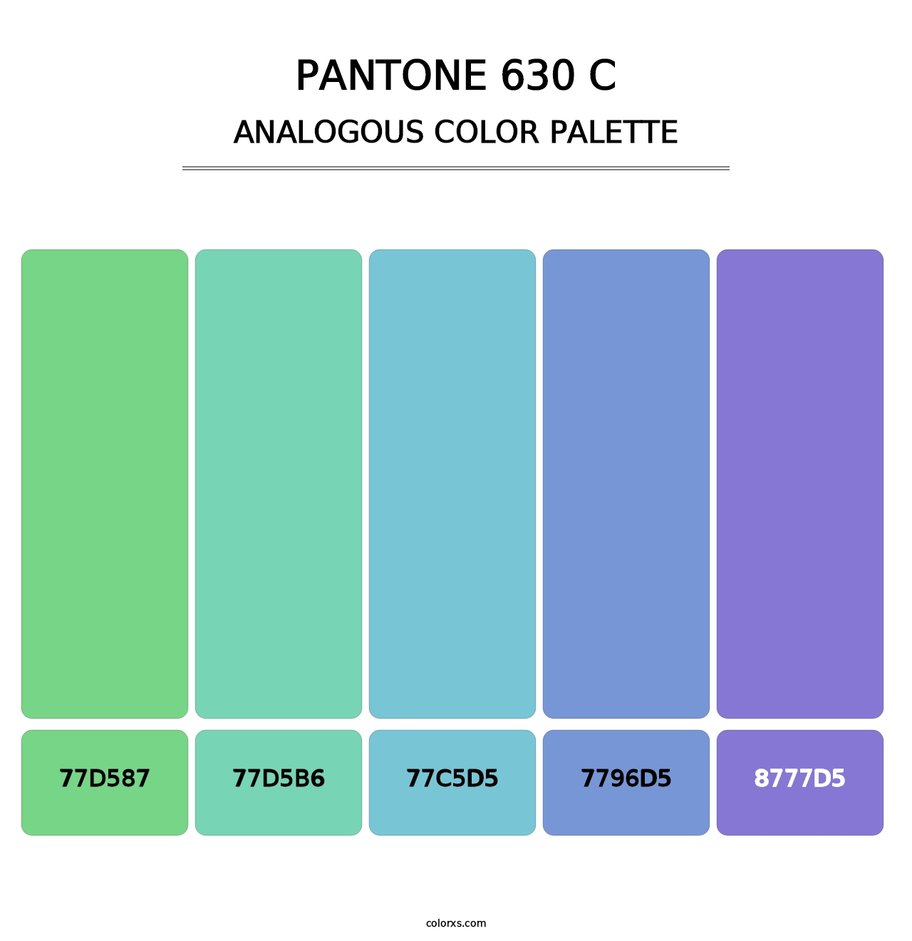 PANTONE 630 C - Analogous Color Palette