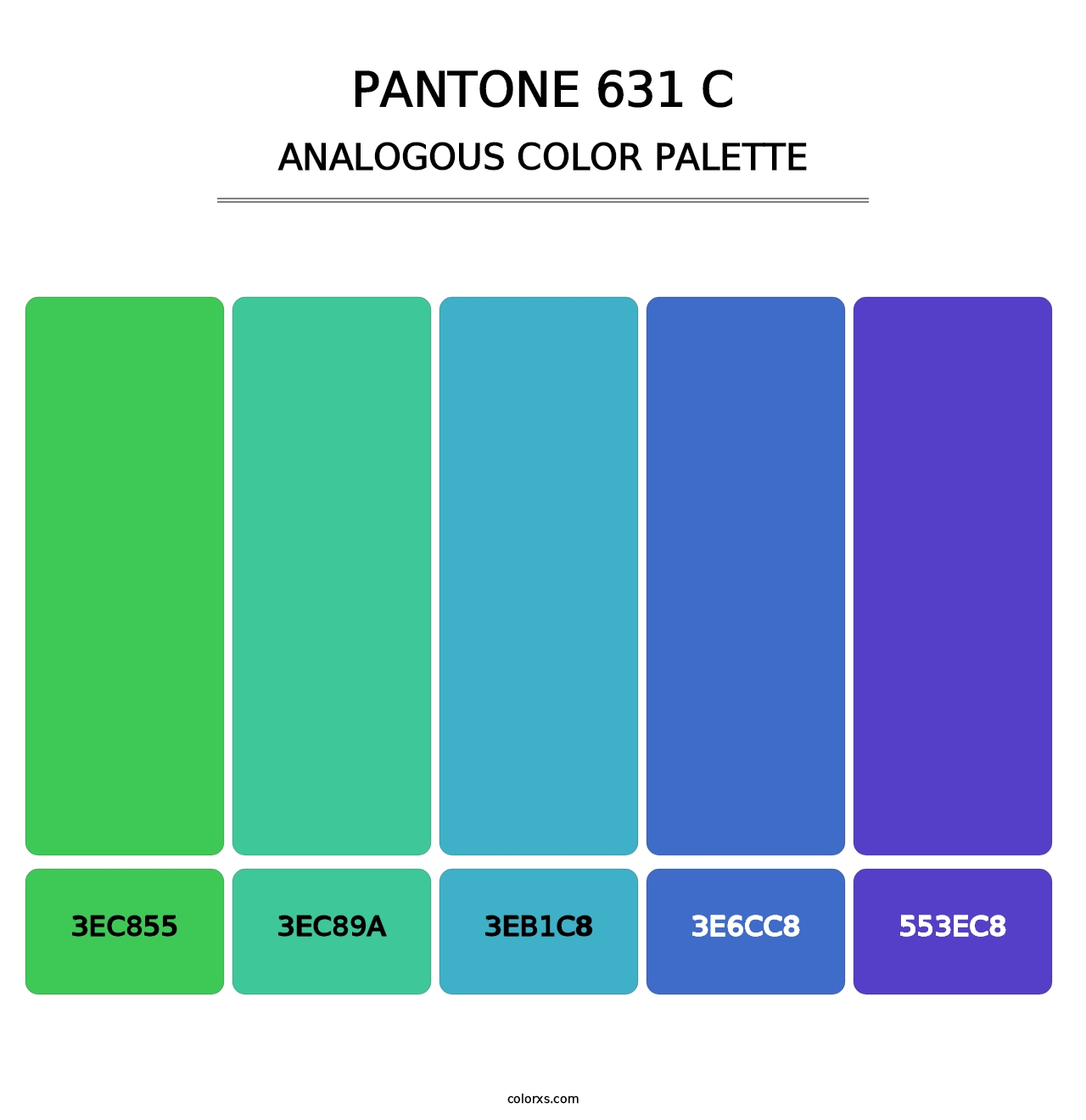 PANTONE 631 C - Analogous Color Palette