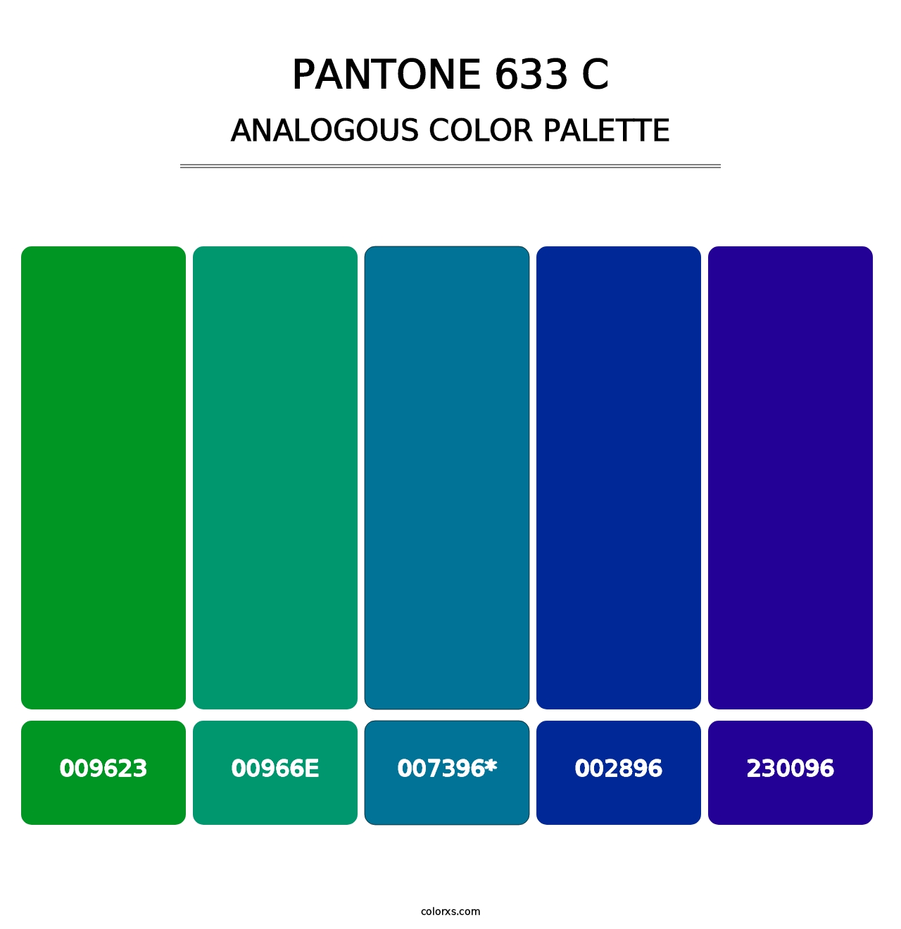 PANTONE 633 C - Analogous Color Palette