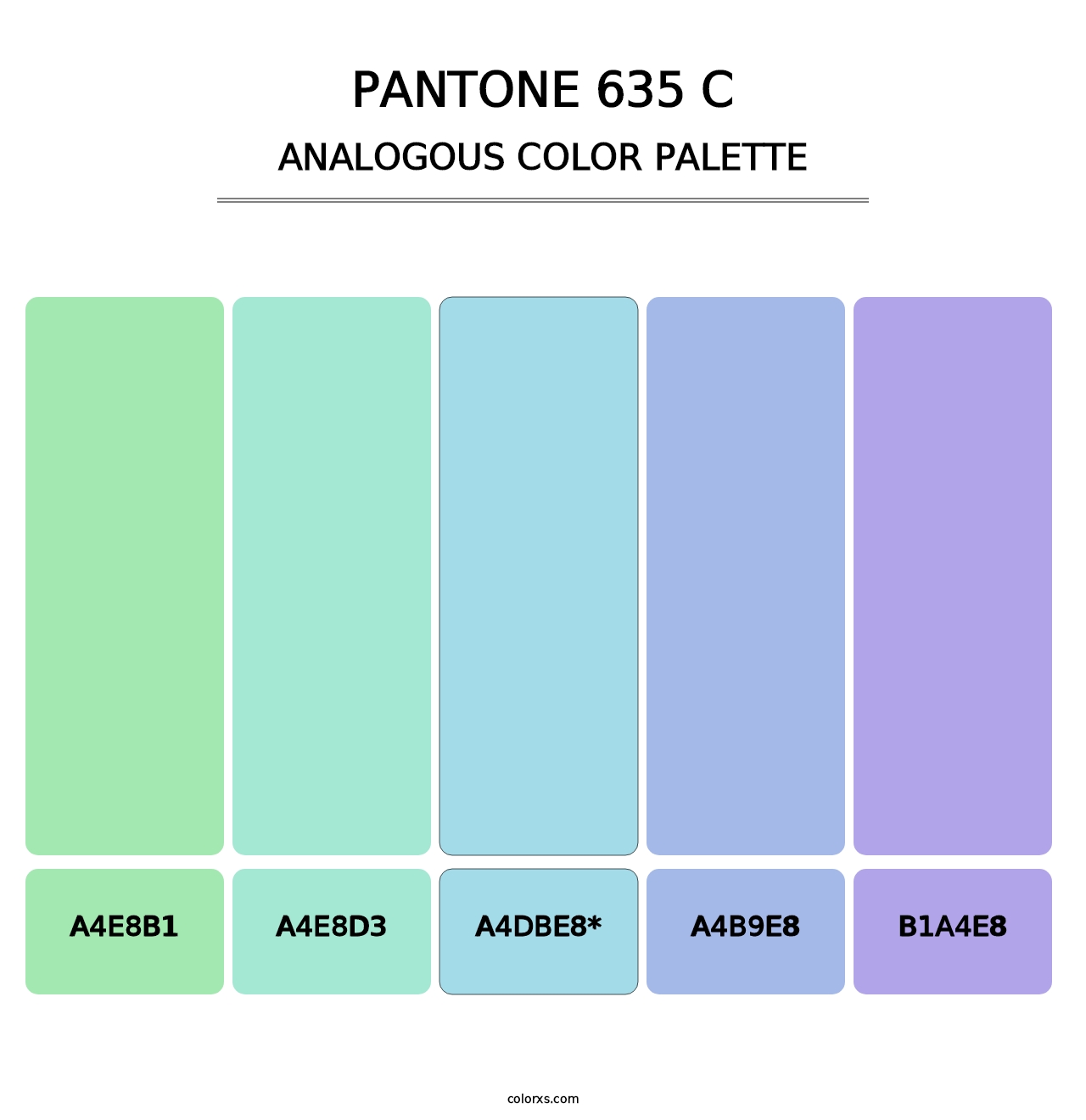 PANTONE 635 C - Analogous Color Palette