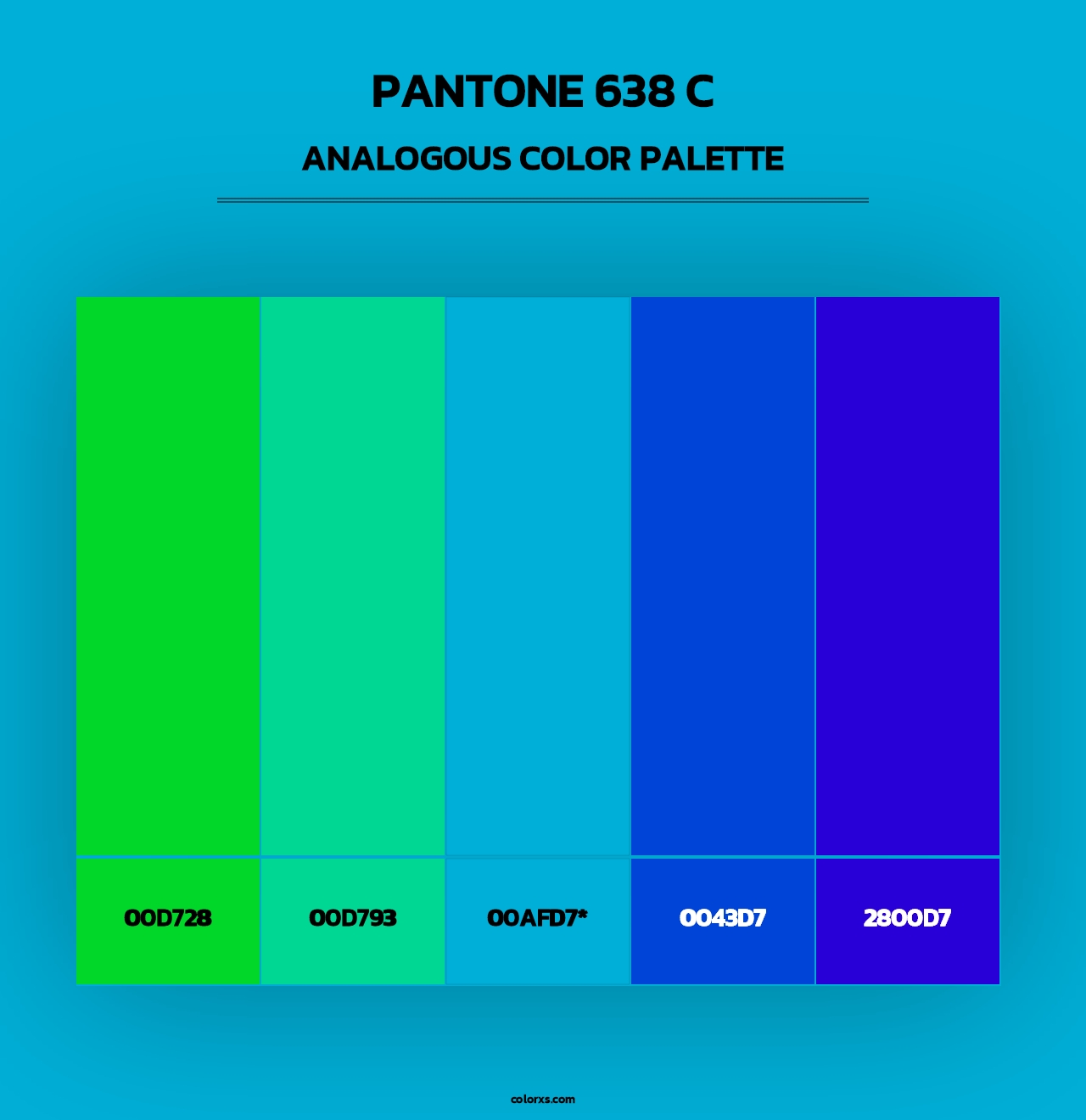 PANTONE 638 C - Analogous Color Palette