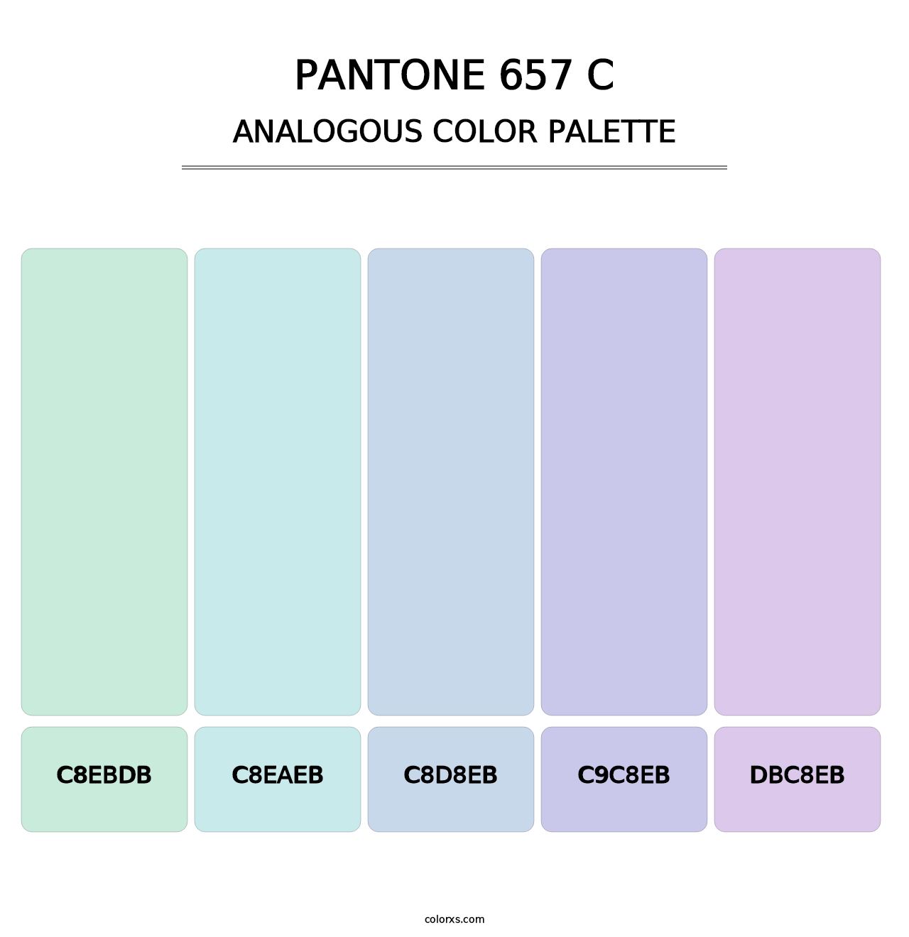 PANTONE 657 C - Analogous Color Palette