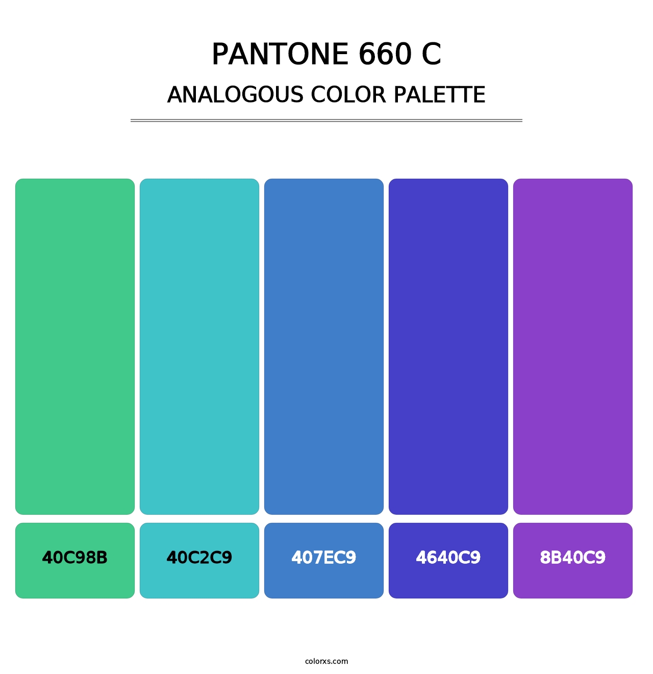 PANTONE 660 C - Analogous Color Palette