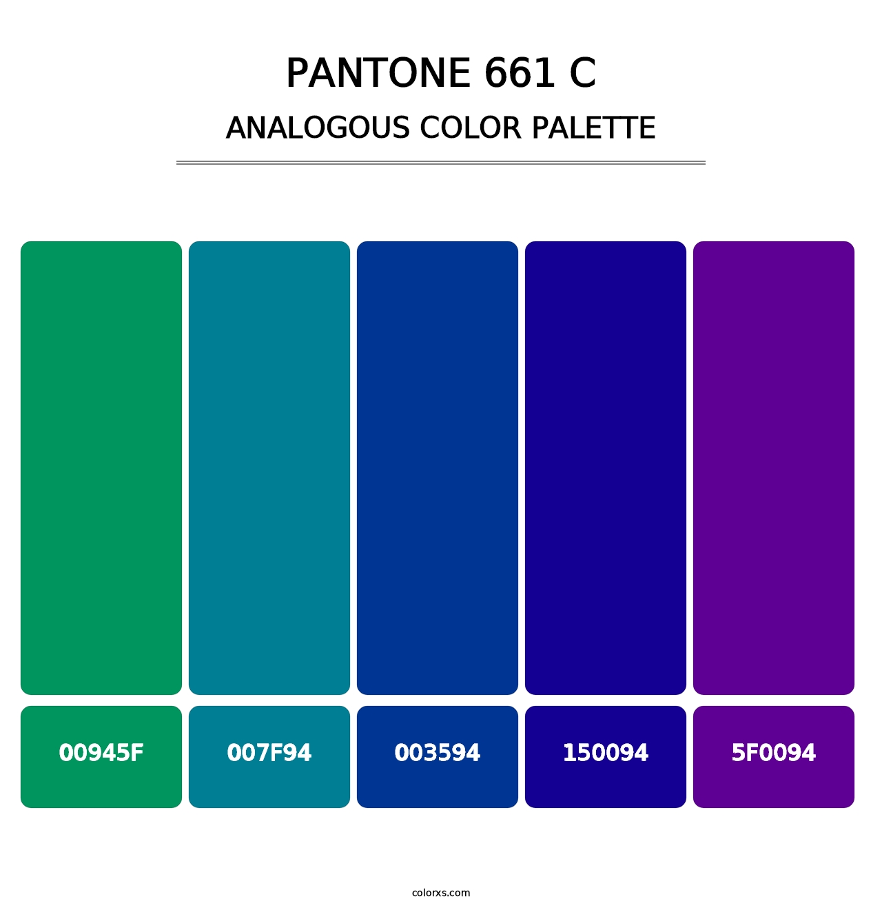 PANTONE 661 C - Analogous Color Palette