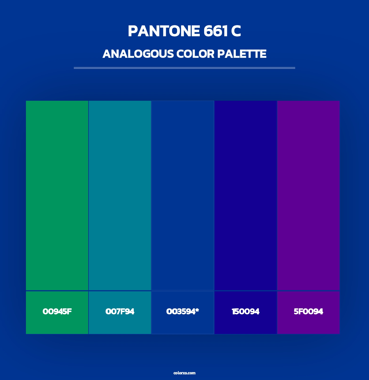 PANTONE 661 C - Analogous Color Palette