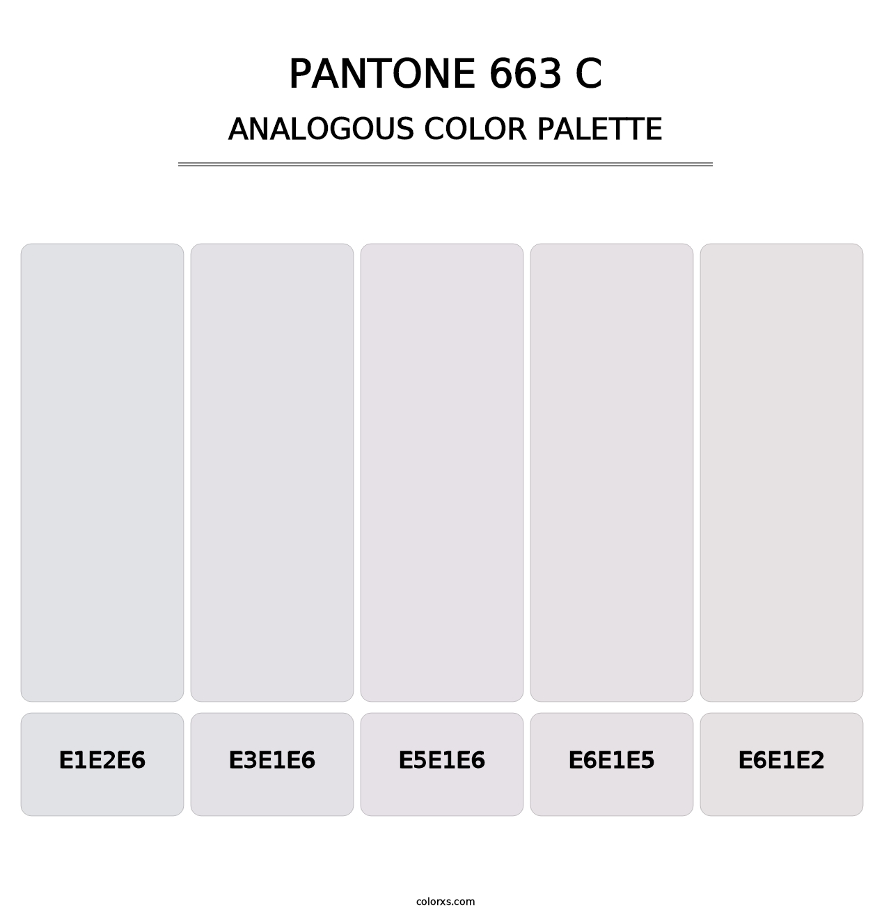 PANTONE 663 C - Analogous Color Palette