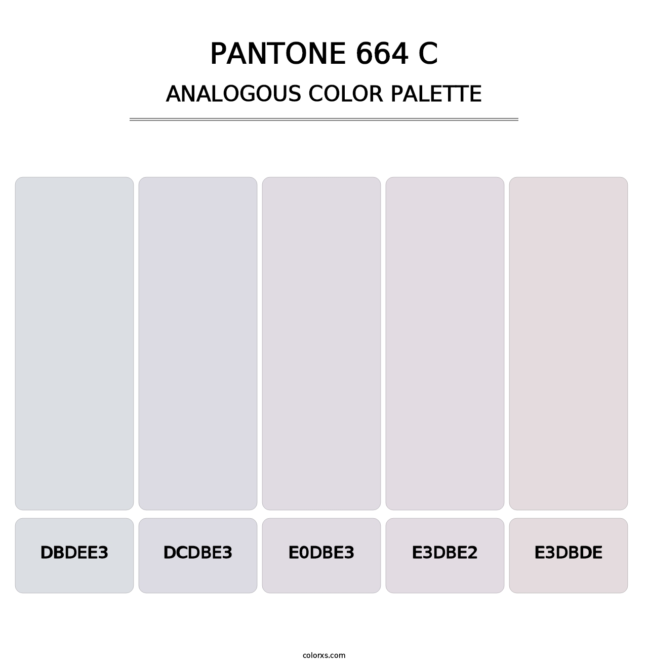 PANTONE 664 C - Analogous Color Palette