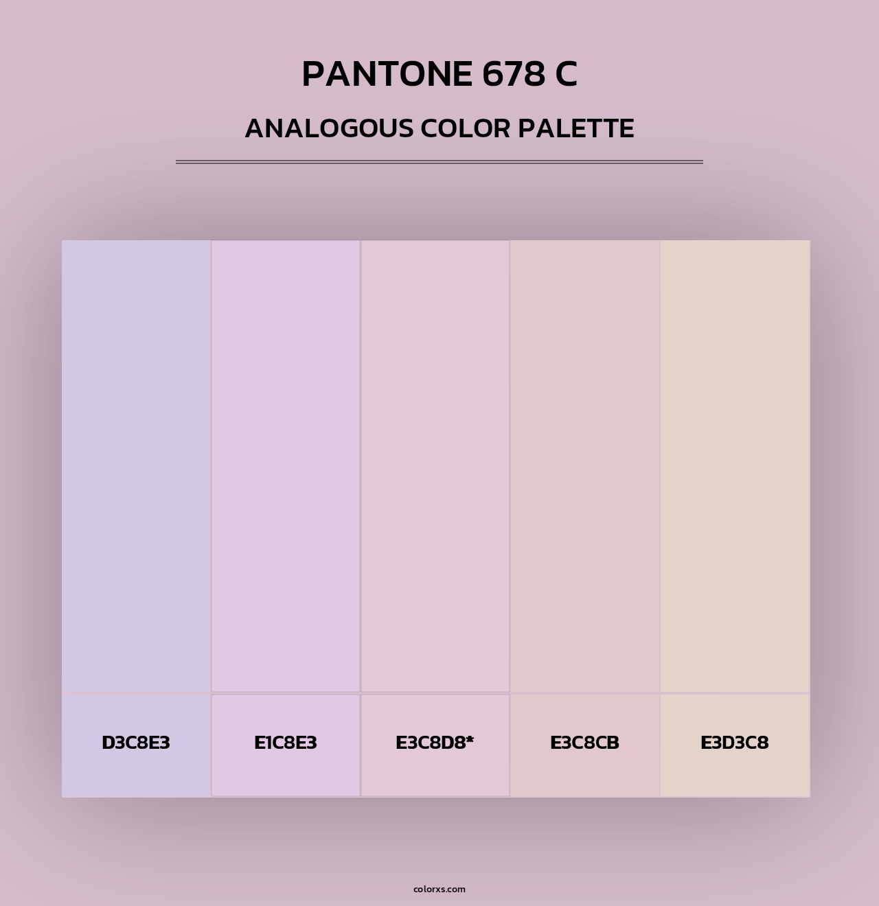 PANTONE 678 C - Analogous Color Palette