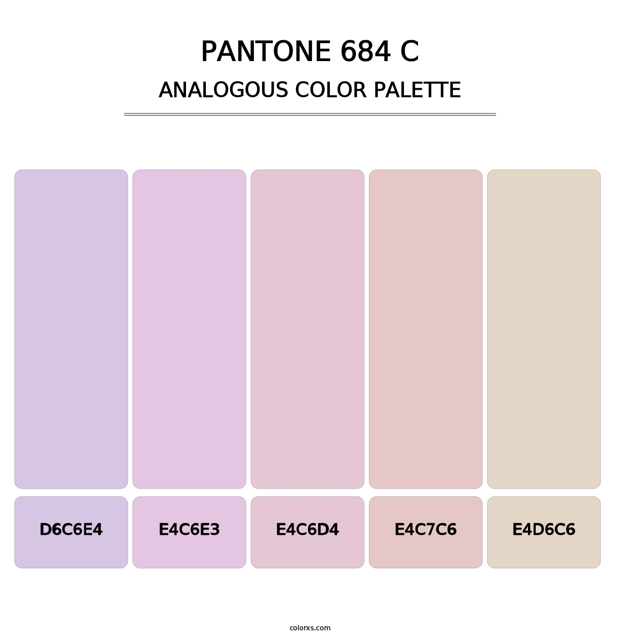 PANTONE 684 C - Analogous Color Palette