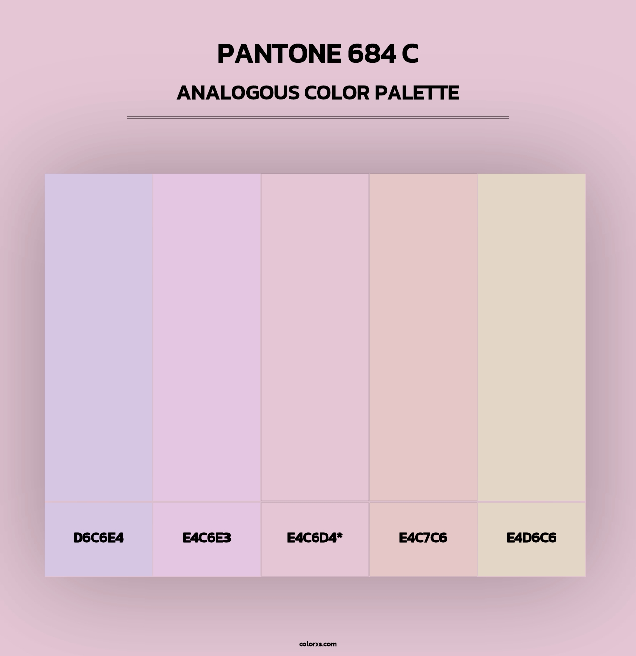 PANTONE 684 C - Analogous Color Palette