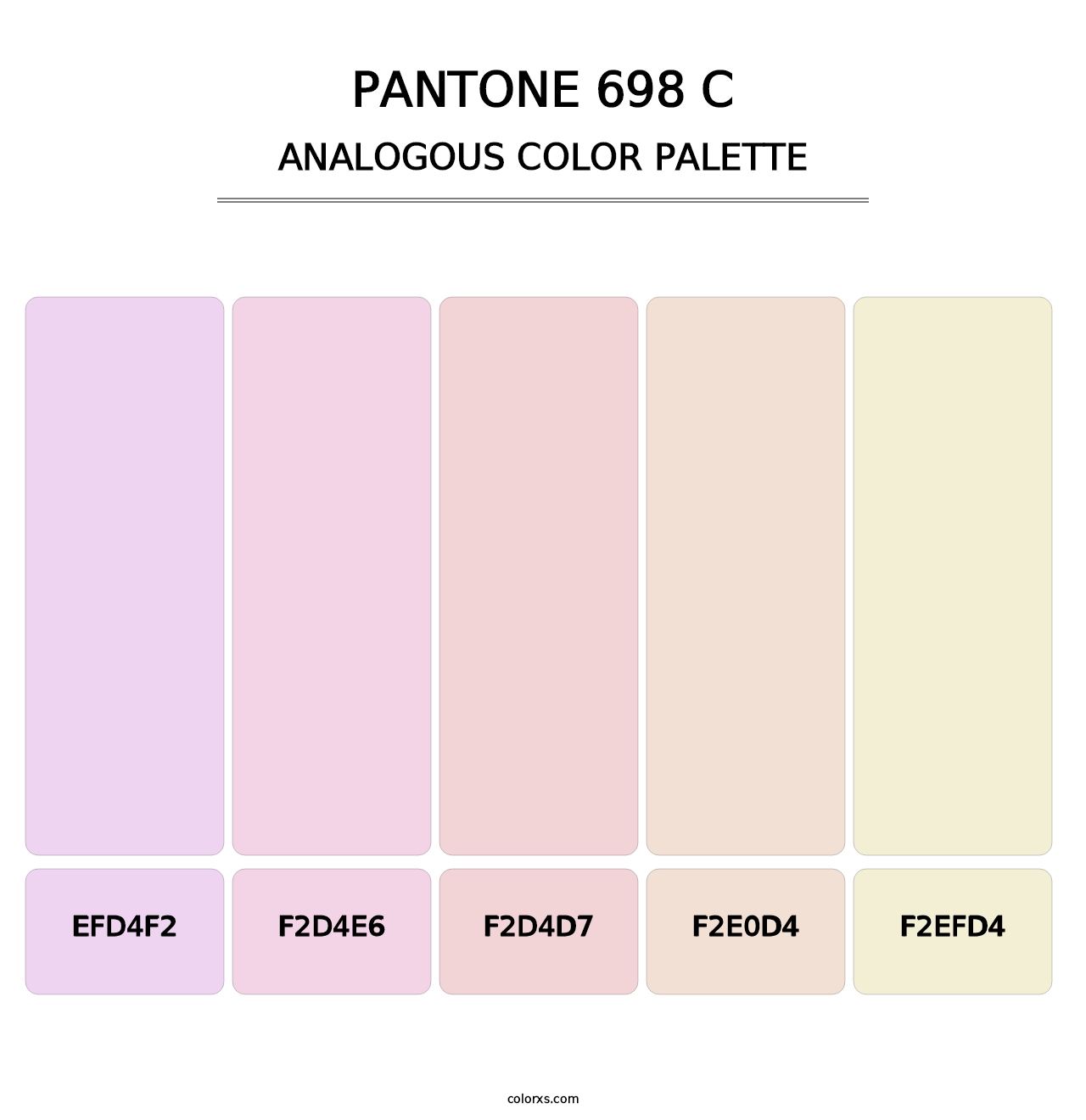 PANTONE 698 C - Analogous Color Palette
