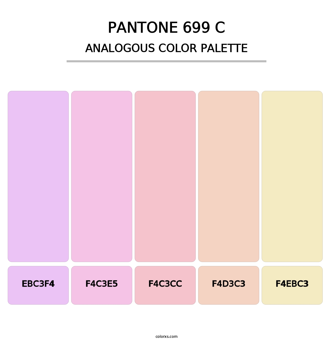PANTONE 699 C - Analogous Color Palette
