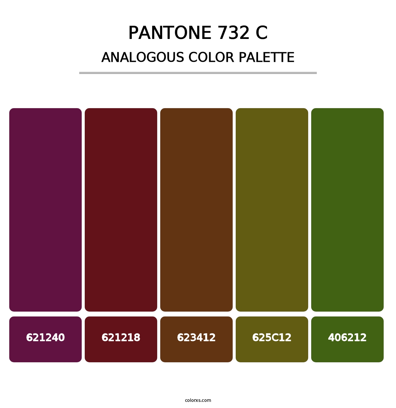 PANTONE 732 C - Analogous Color Palette